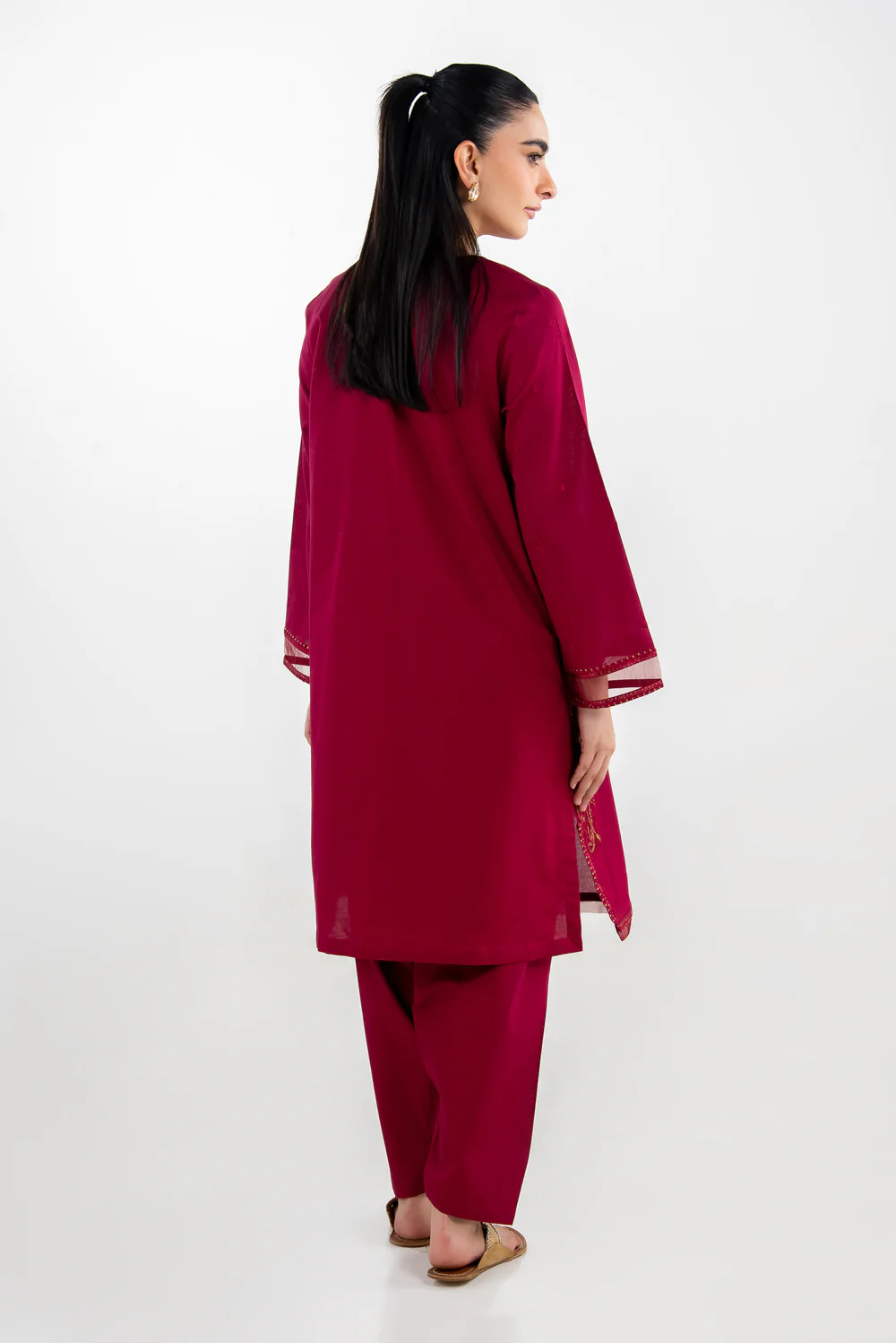 Cambric Embroidered Co-Ord Set - Image 6