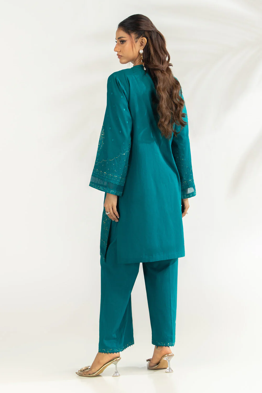 Cambric Embroidered Co-Ord Set - Image 6