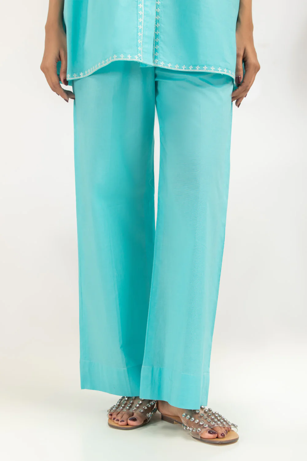 Cambric Embroidered Co-Ord Set - Image 6