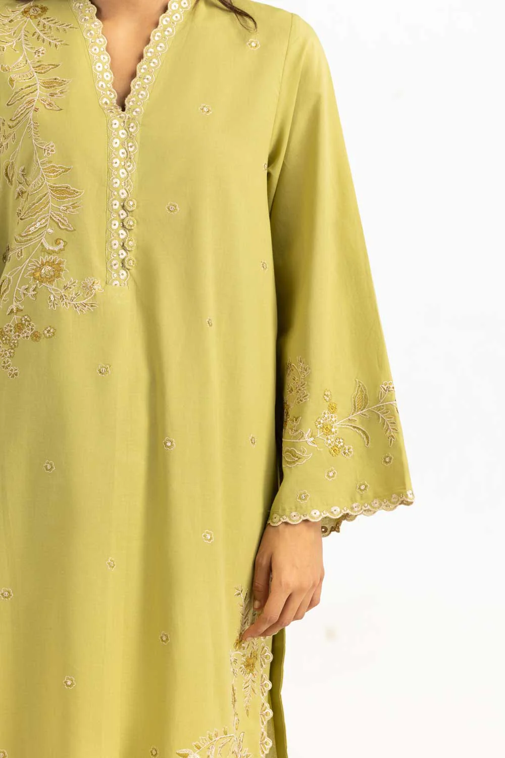 Cambric Embroidered Co-Ord Set - Image 2