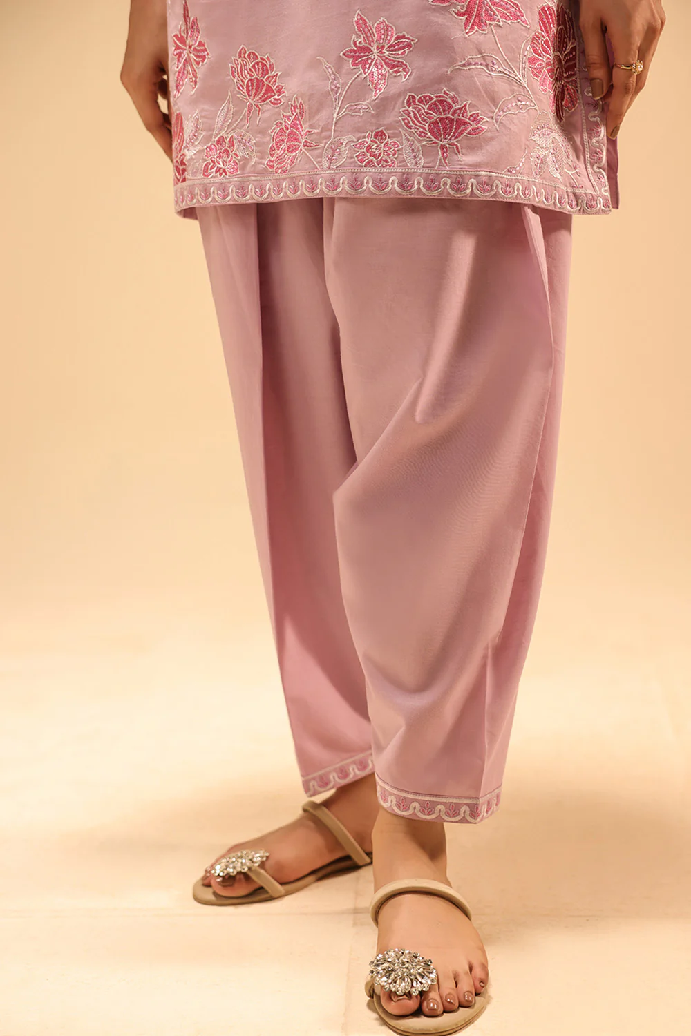 Cambric Embroidered Co-Ord Set - Image 7