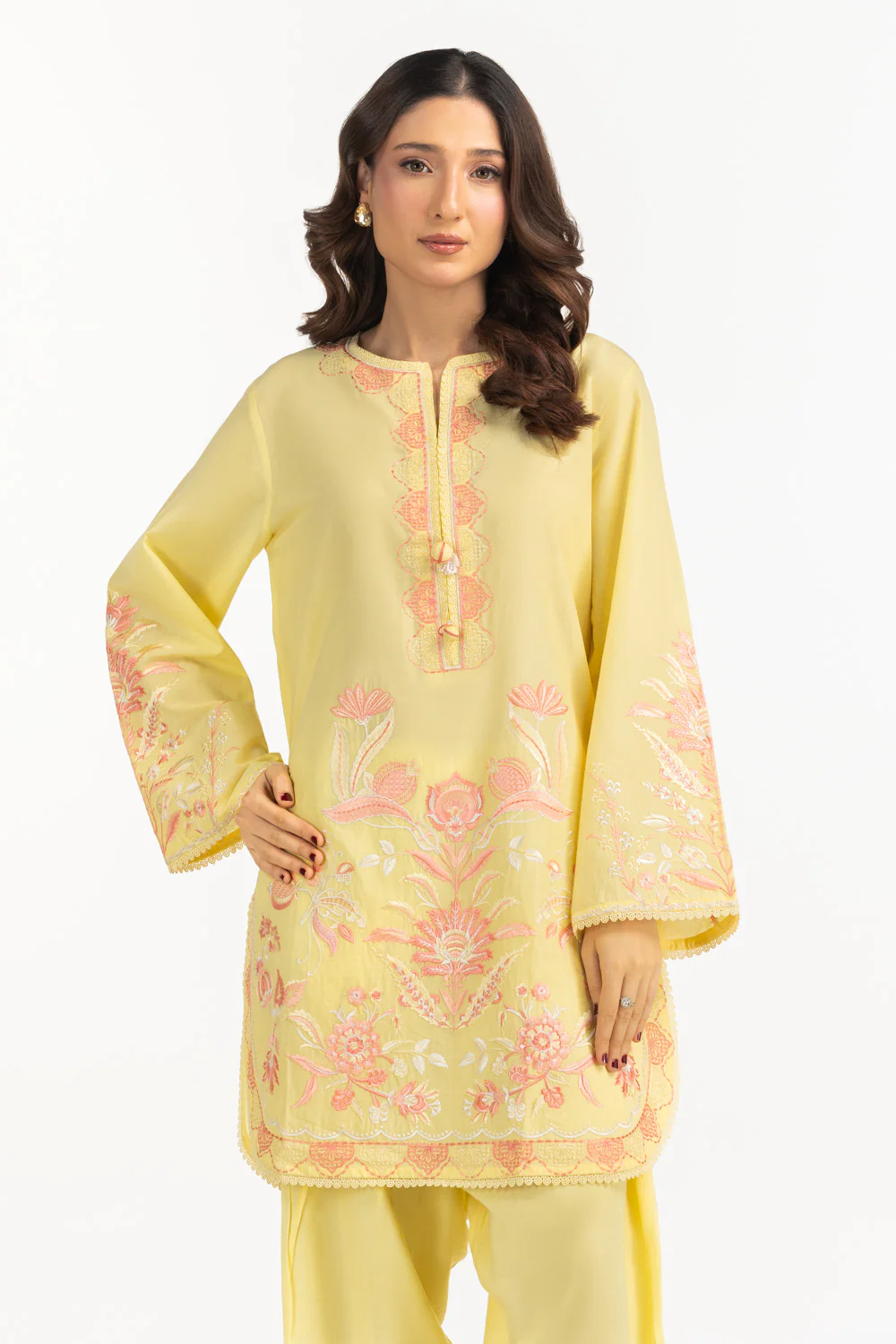 Cambric Embroidered Co-Ord Set - Image 3