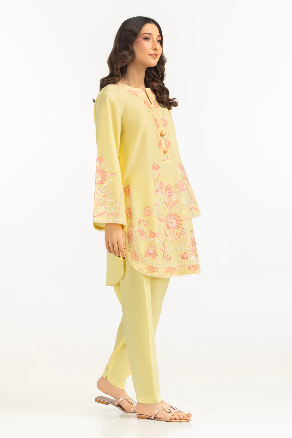 Cambric Embroidered Co-Ord Set - Image 4