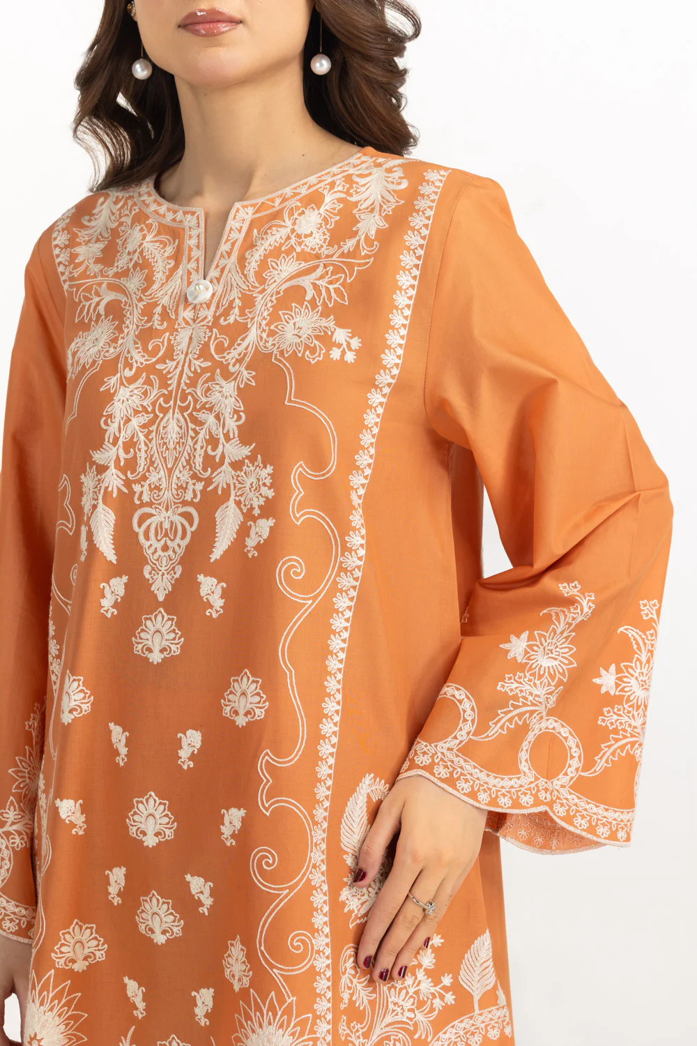 Cambric Embroidered Co-Ord Set - Image 2