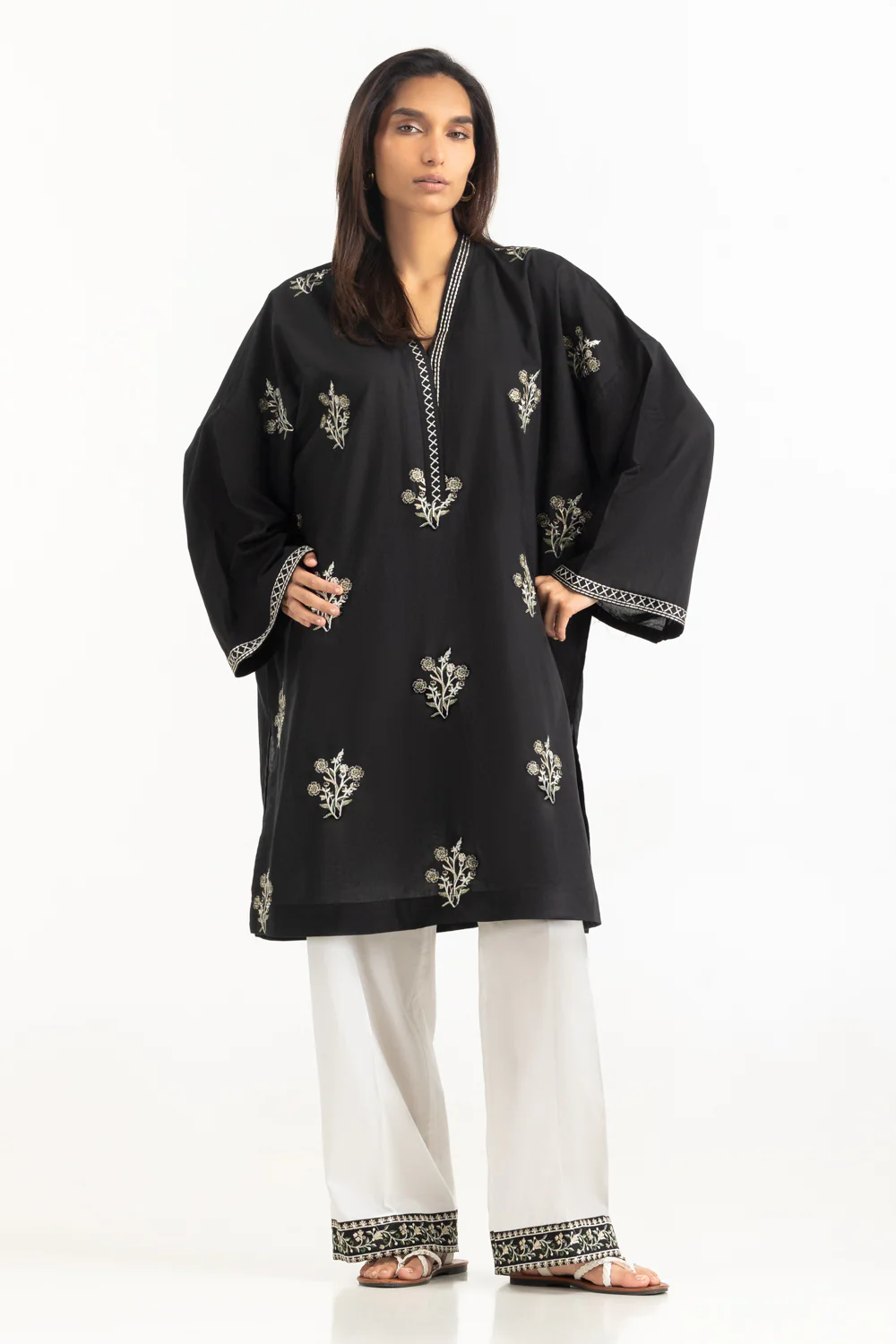 Cambric Embroidered Co-Ord Set - Image 3