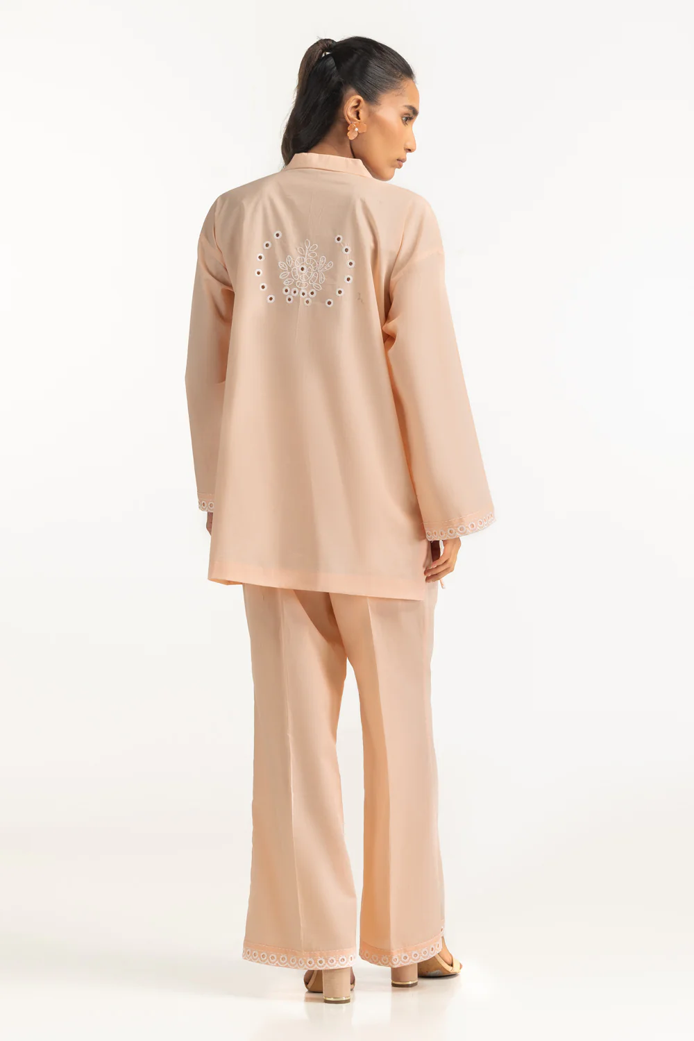 Cambric Embroidered Co-Ord Set - Image 6