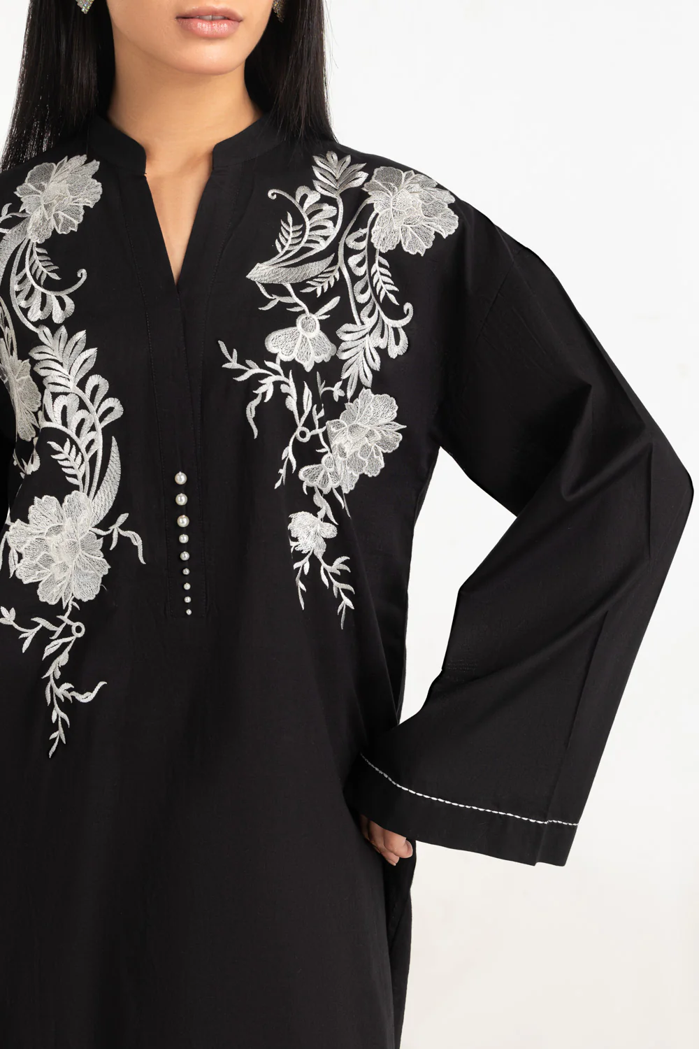 Cambric Embroidered Co-Ord Set - Image 2
