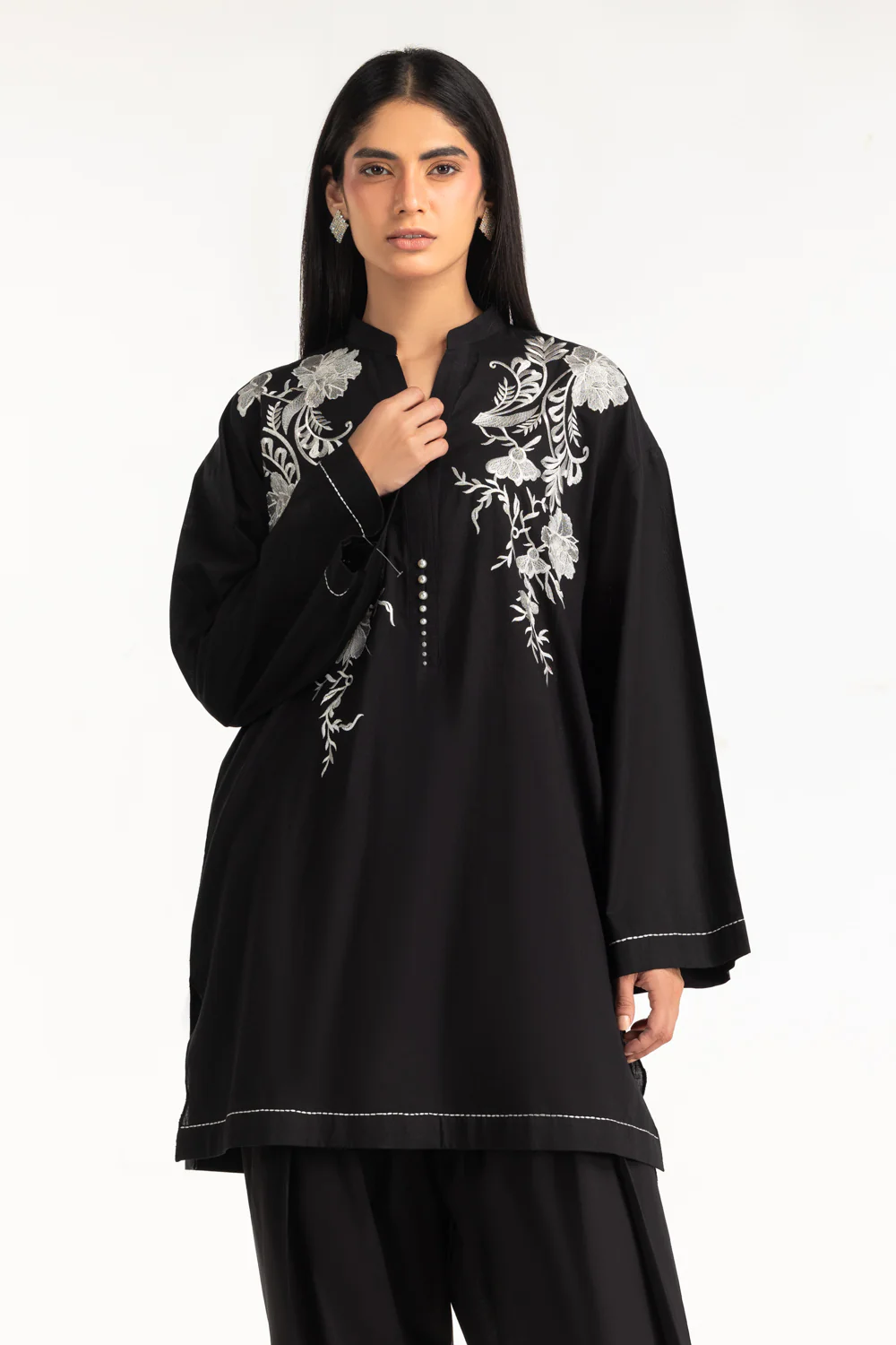 Cambric Embroidered Co-Ord Set - Image 3