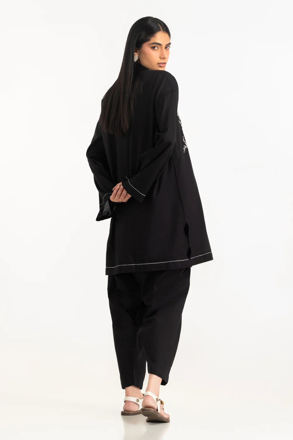 Cambric Embroidered Co-Ord Set - Image 5