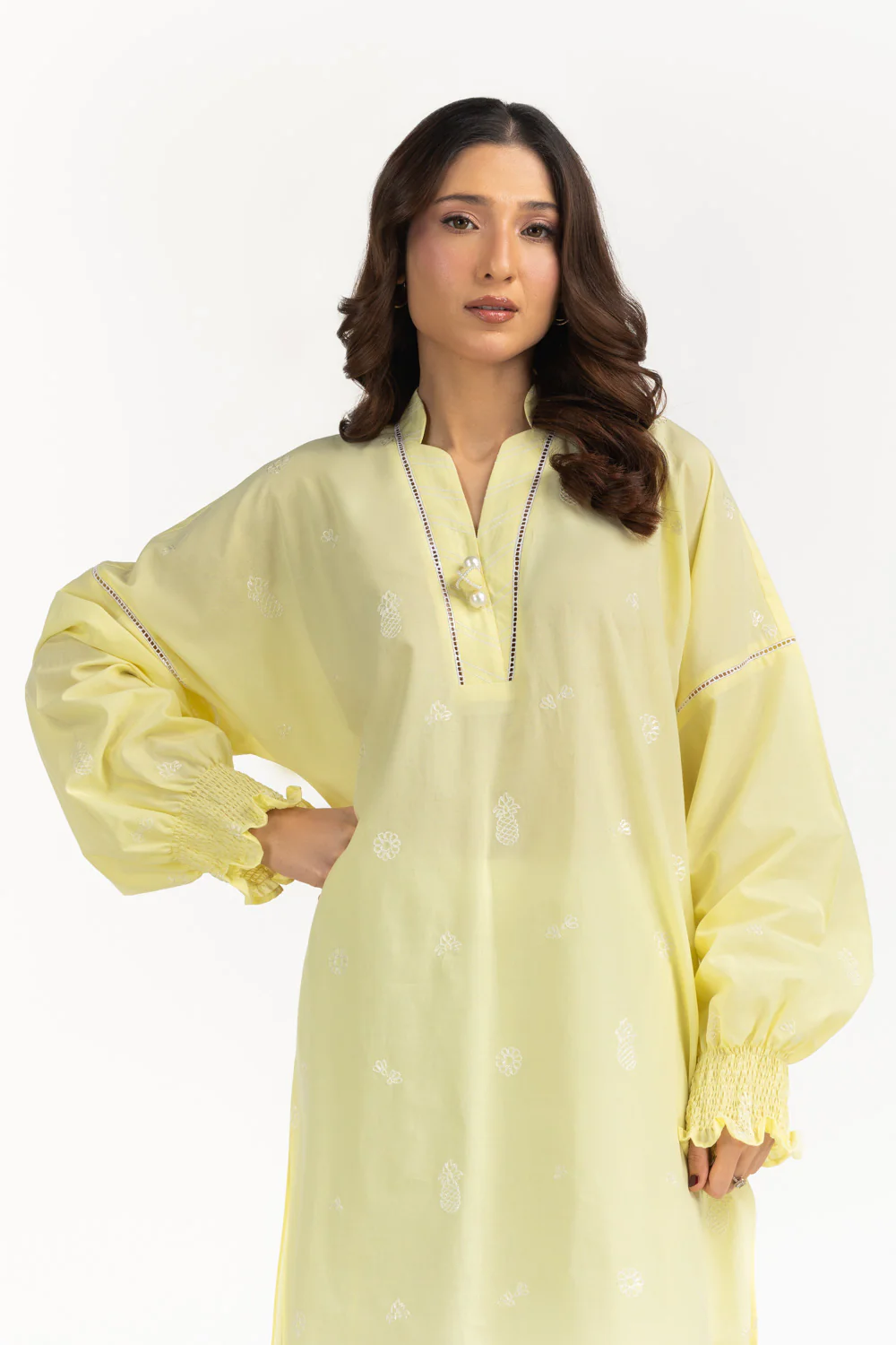 Cambric Embroidered Co-Ord Set - Image 3