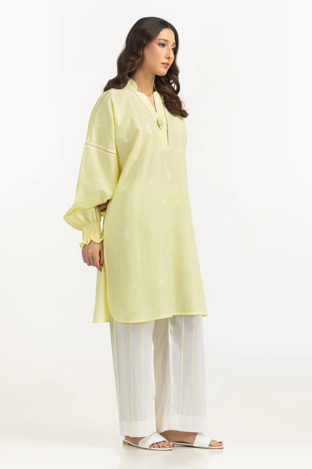 Cambric Embroidered Co-Ord Set - Image 4