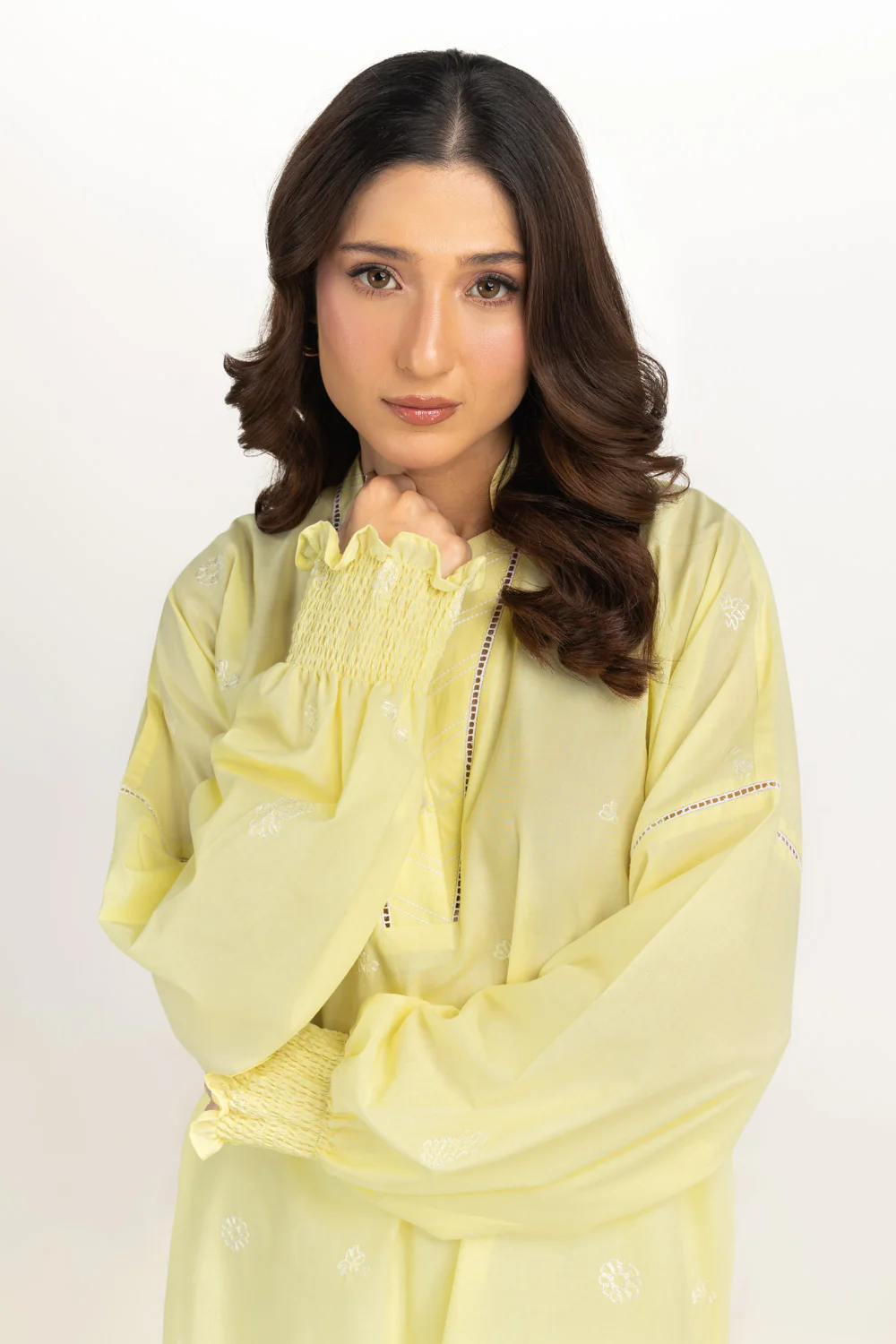 Cambric Embroidered Co-Ord Set - Image 5