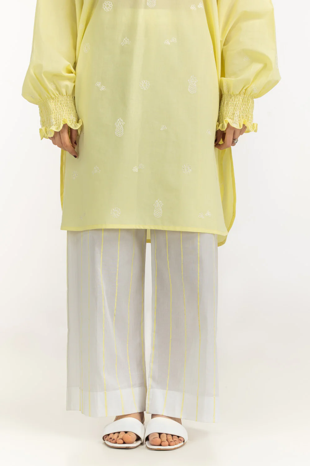 Cambric Embroidered Co-Ord Set - Image 7