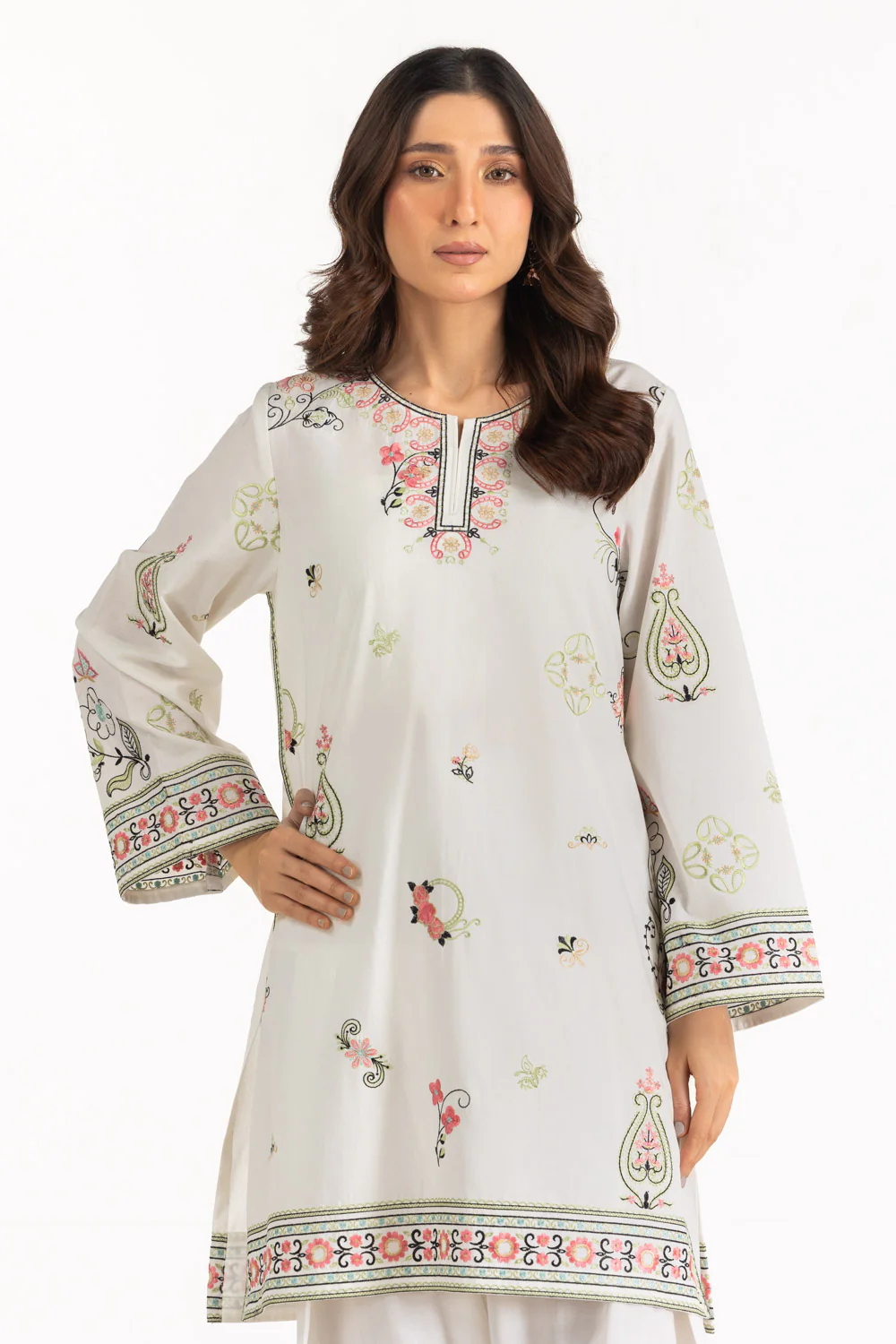 Cambric Embroidered Co-Ord Set - Image 4