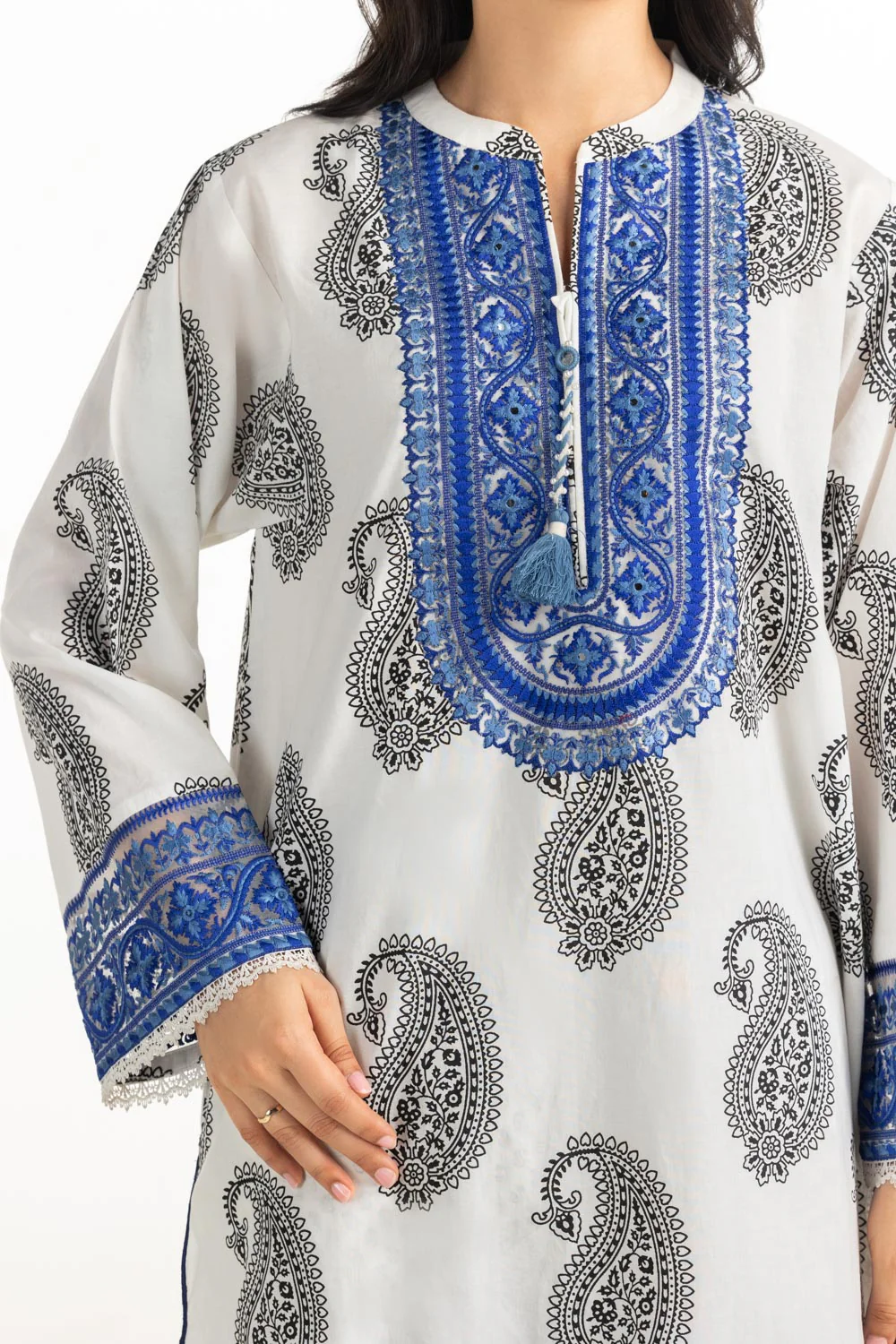 Cambric Embroidered Co-Ord Set - Image 2