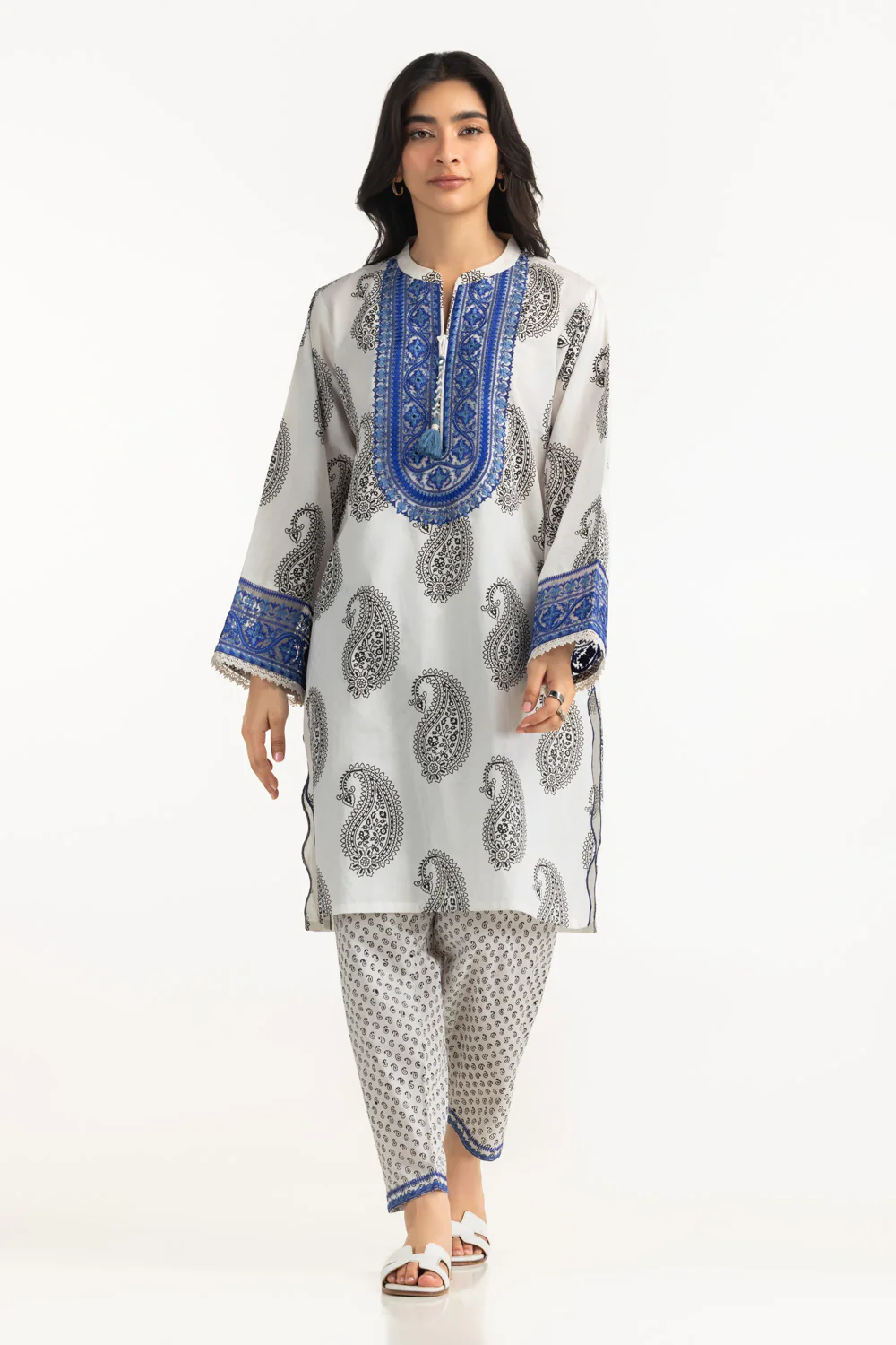 Cambric Embroidered Co-Ord Set - Image 3