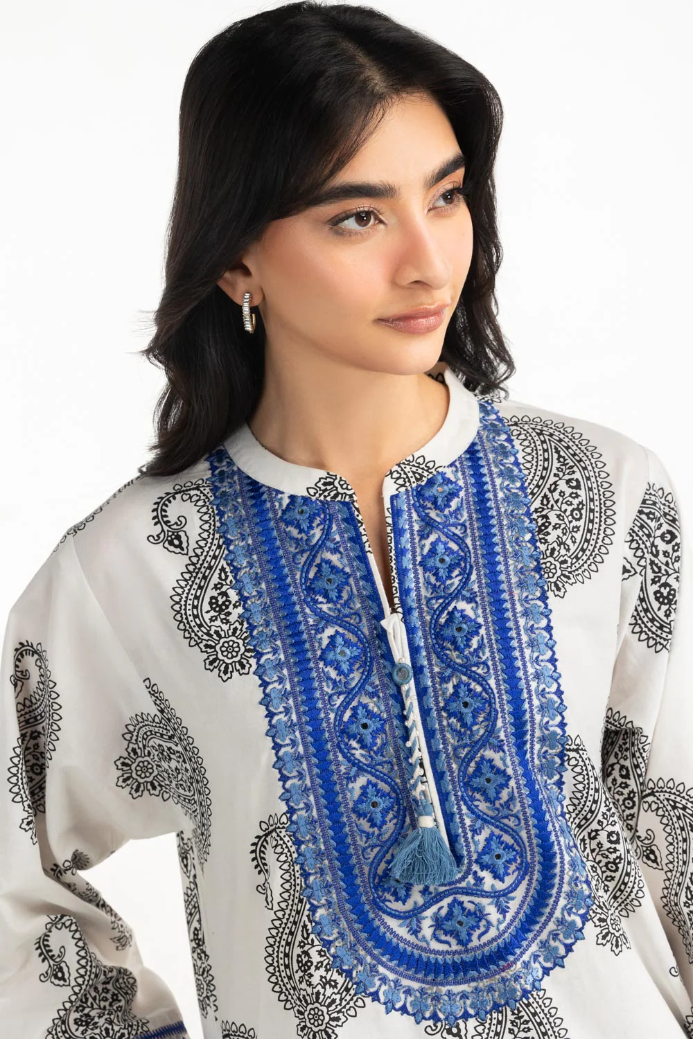 Cambric Embroidered Co-Ord Set - Image 5