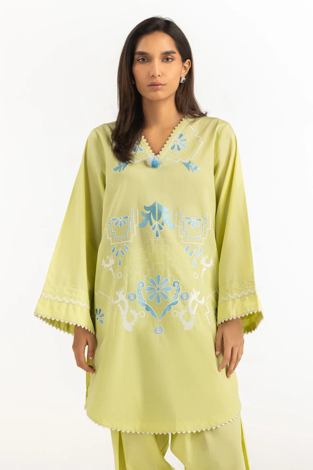 Cambric Embroidered Co-Ord Set - Image 3