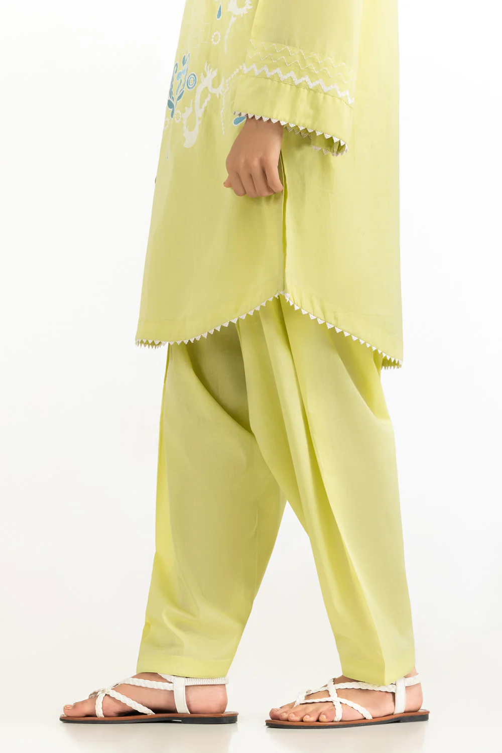 Cambric Embroidered Co-Ord Set - Image 7