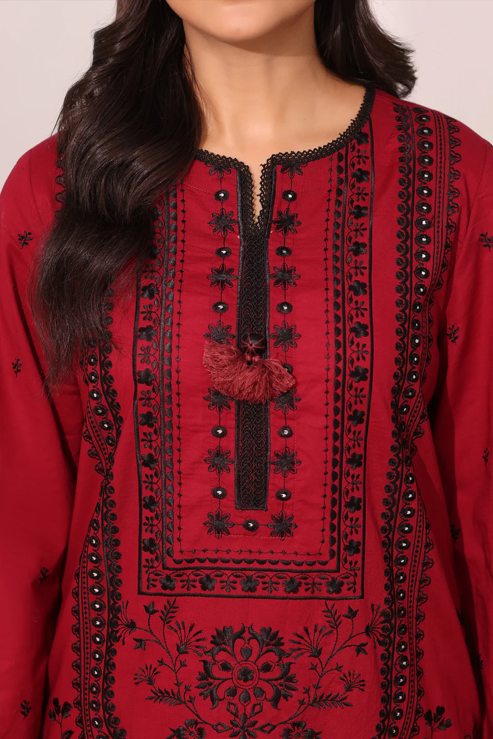 Cambric Embroidered Co-Ord Set - Image 2