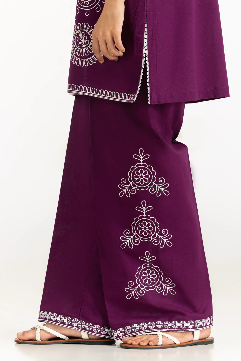 Cambric Embroidered Co-Ord Set - Image 6