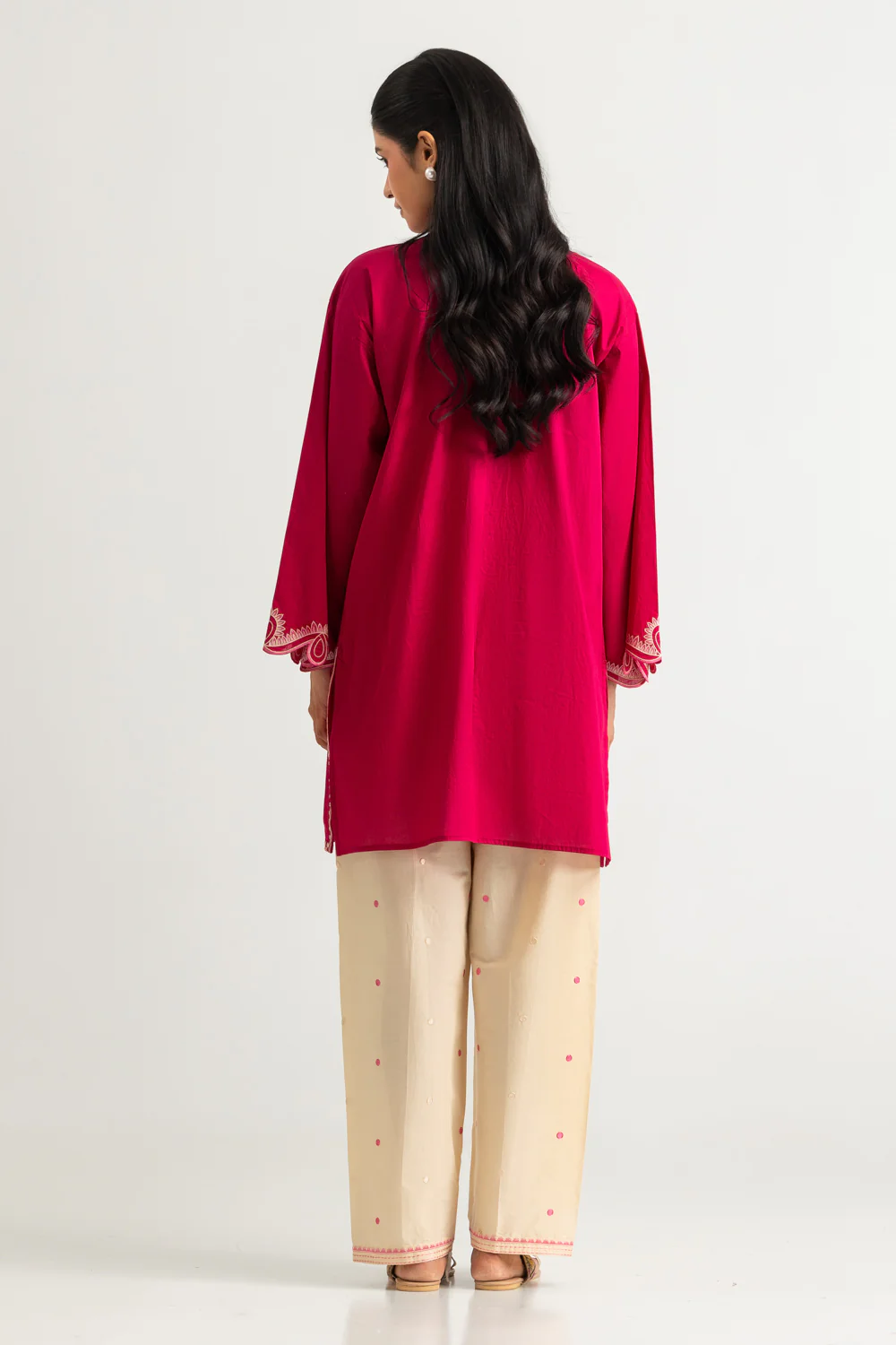 Cambric Embroidered Co-Ord Set - Image 5