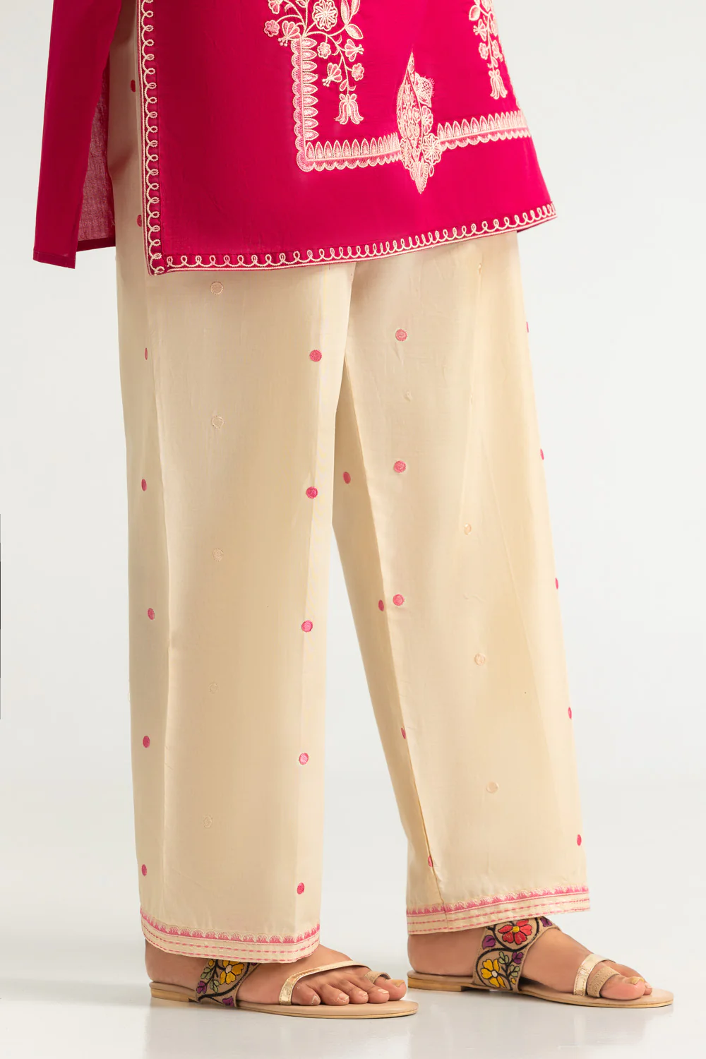 Cambric Embroidered Co-Ord Set - Image 6