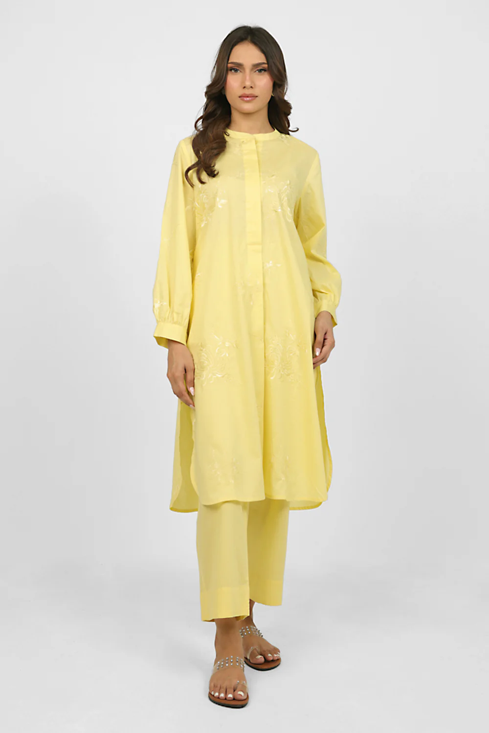 Cambric Embroidered Co-Ord Set - Image 6