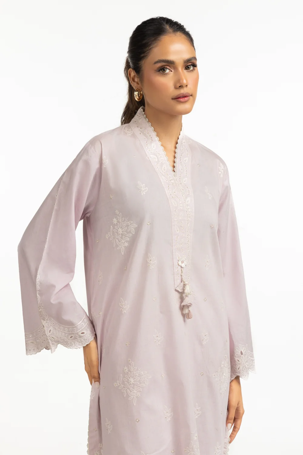 Cambric Embroidered Shirt And Trouser - Image 4