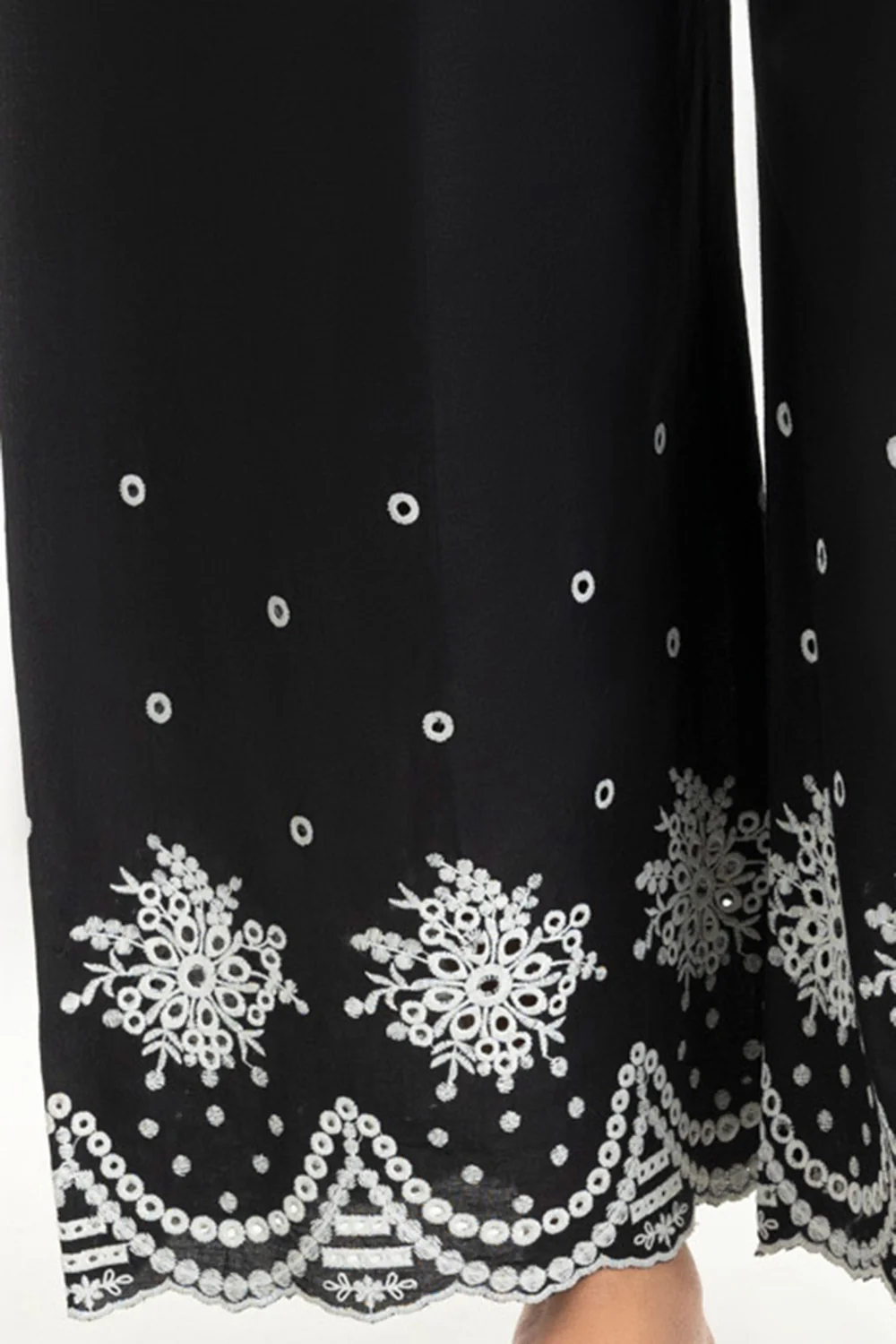 Cambric Embroidered Trouser - Image 4