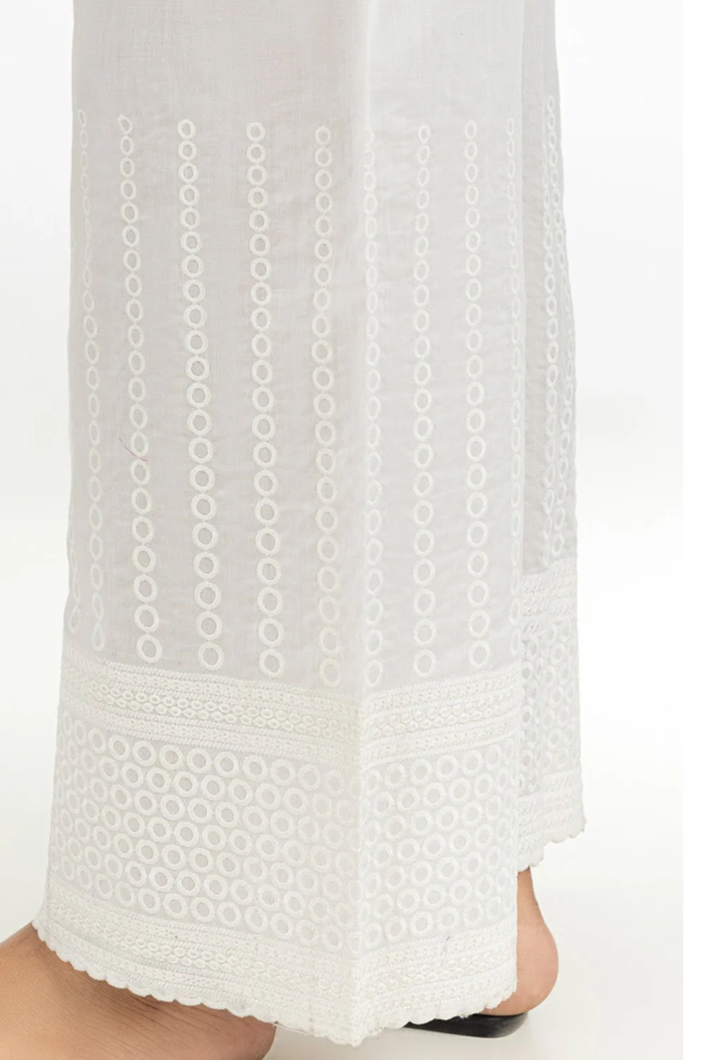 Cambric Embroidered Trouser - Image 4