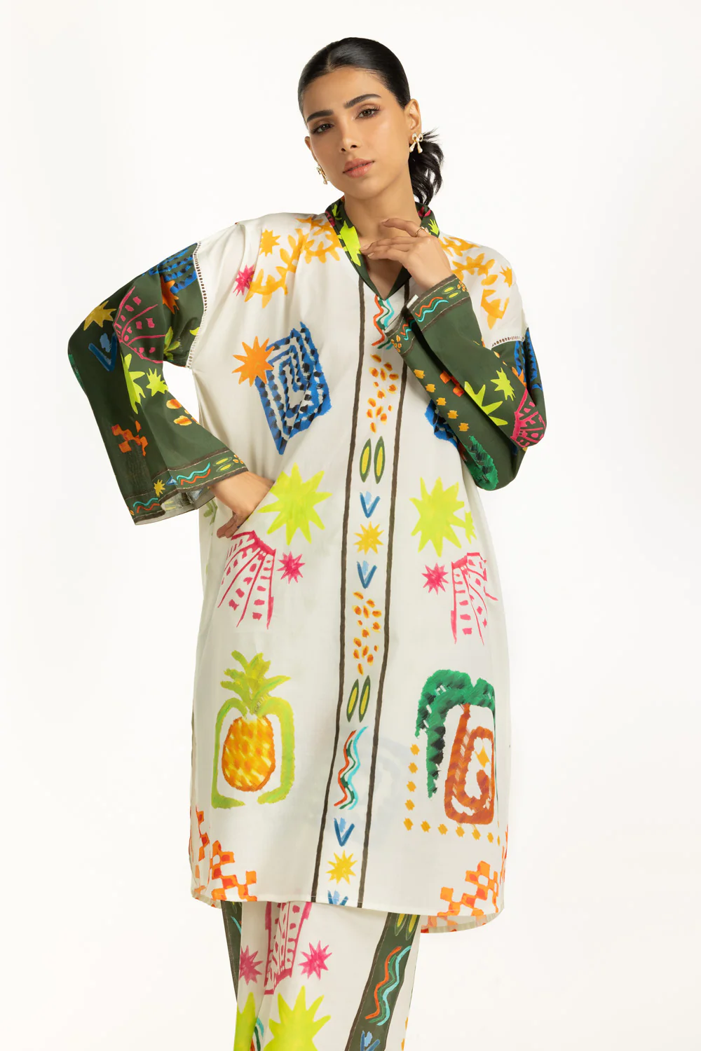 Cambric Printed Co-Ord Set - Image 3