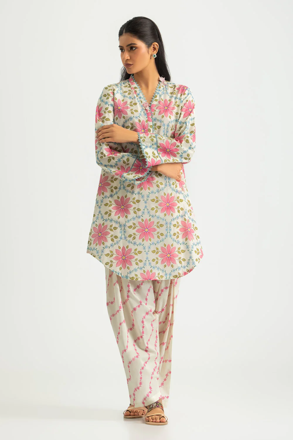 Cambric Printed Co-Ord Set - Image 3
