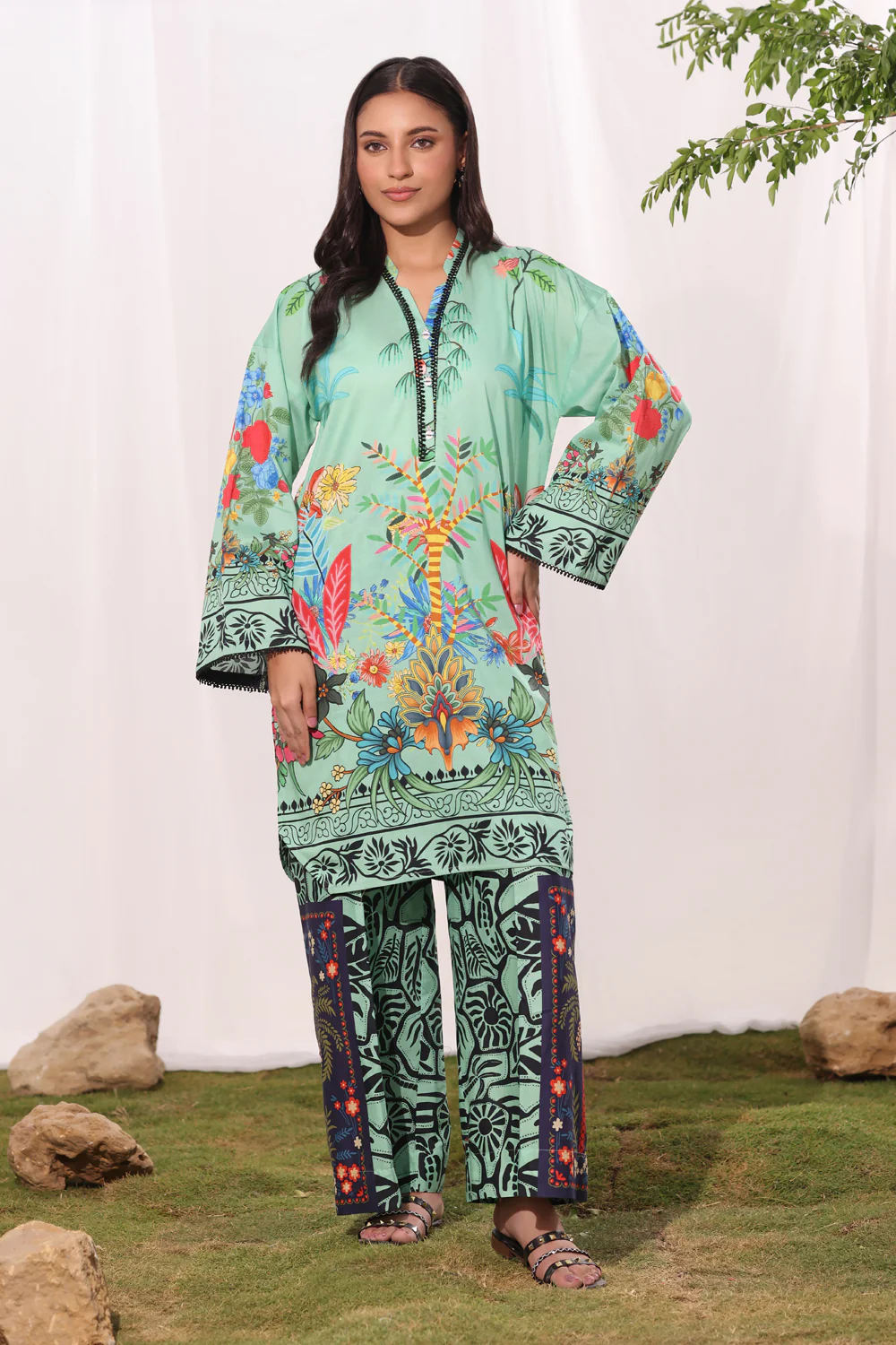 Cambric Printed Co-Ord Set - Image 2