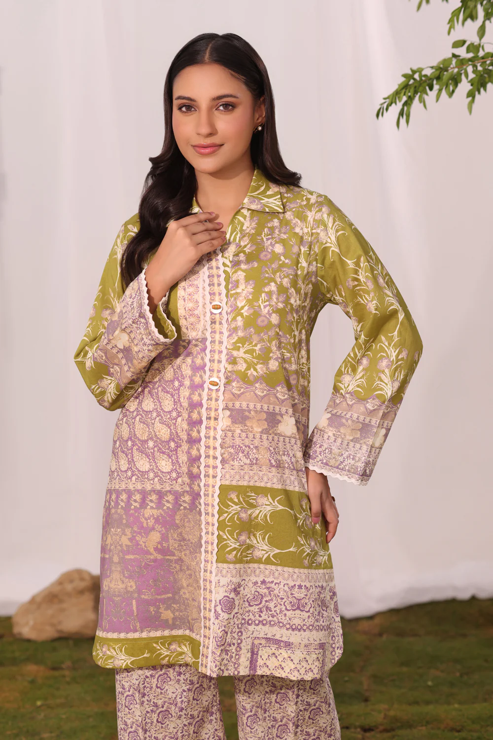 Cambric Printed Co-Ord Set - Image 2