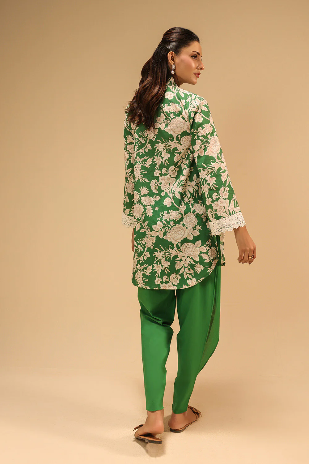 Cambric Printed Co-Ord Set With Embroidered - Image 6