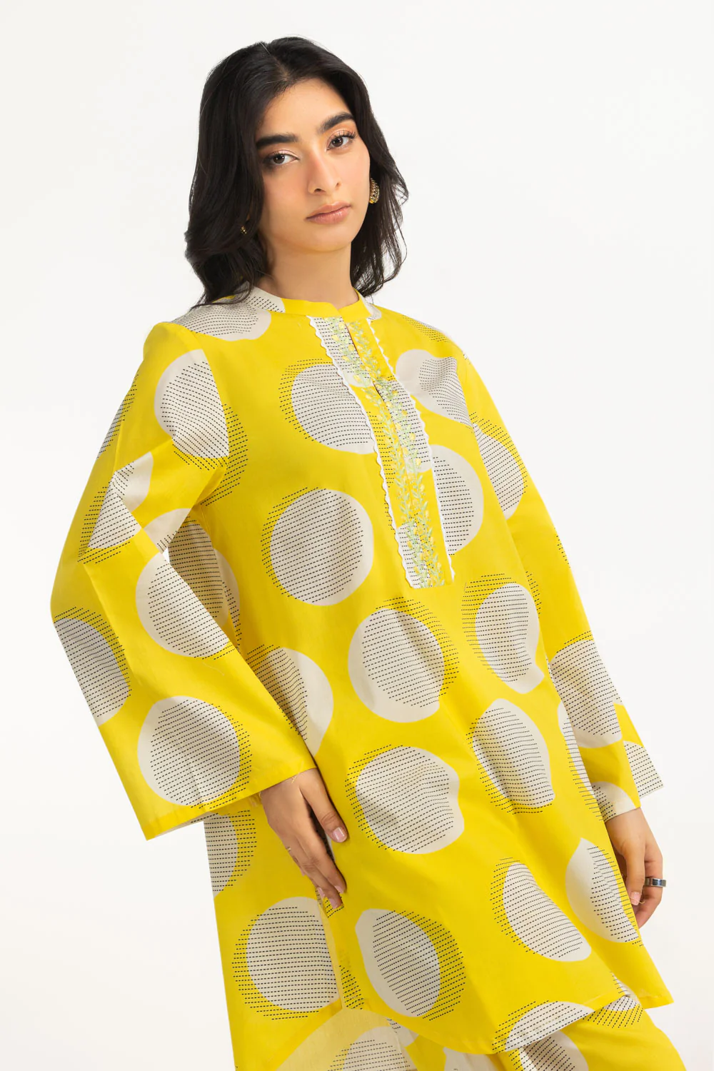 Cambric Printed Co-Ord Set With Embroidered - Image 5