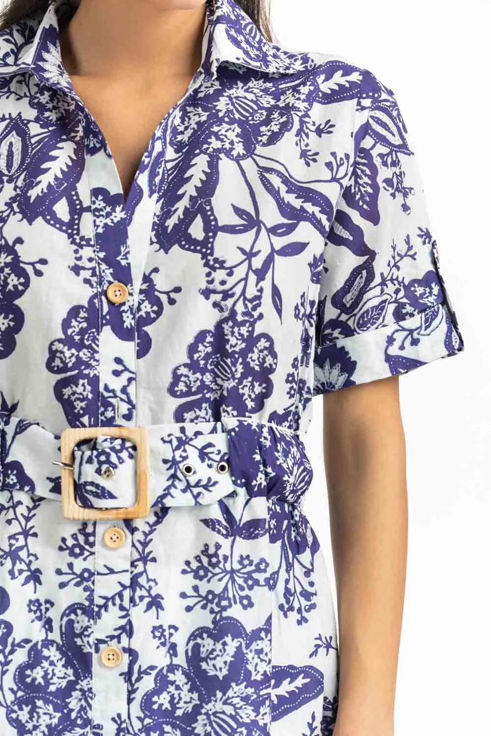 Cambric Printed Long Shirt - Image 2