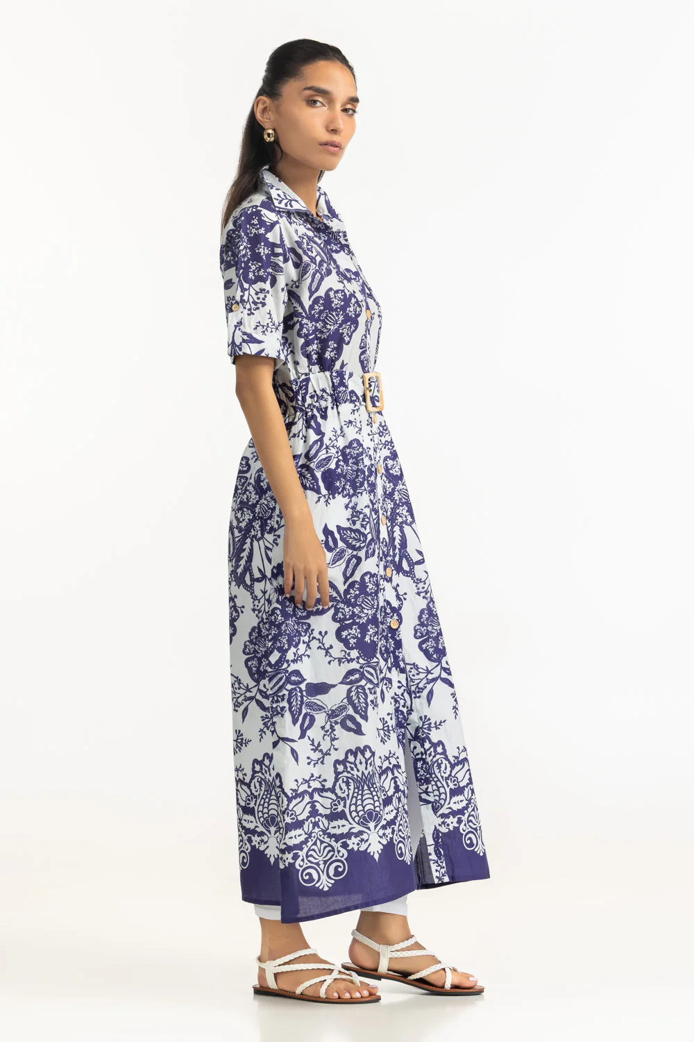 Cambric Printed Long Shirt - Image 5
