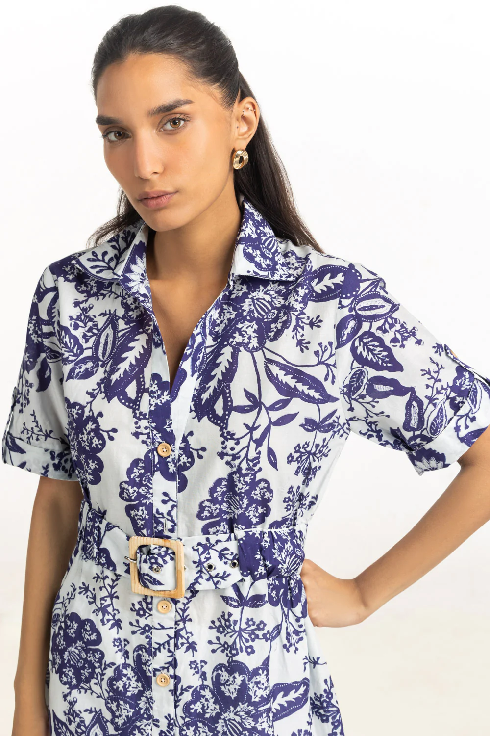 Cambric Printed Long Shirt - Image 6