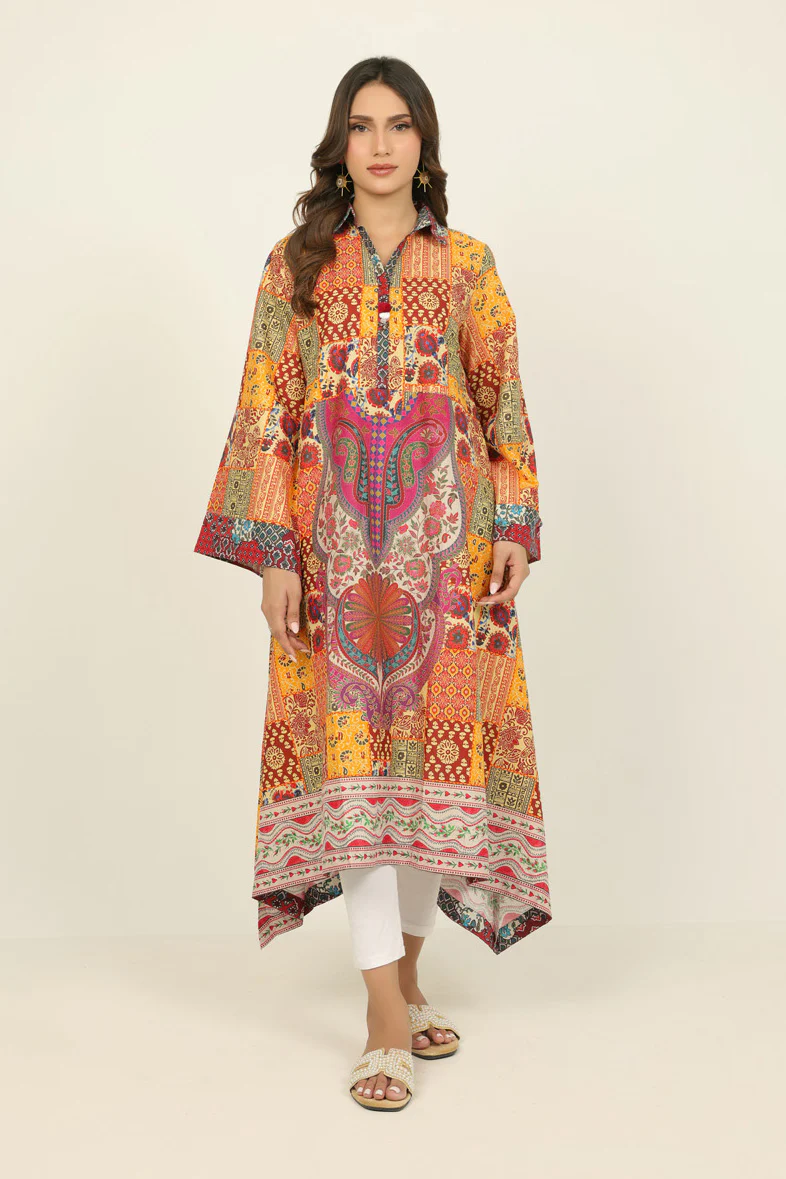 Cambric Printed Long Shirt