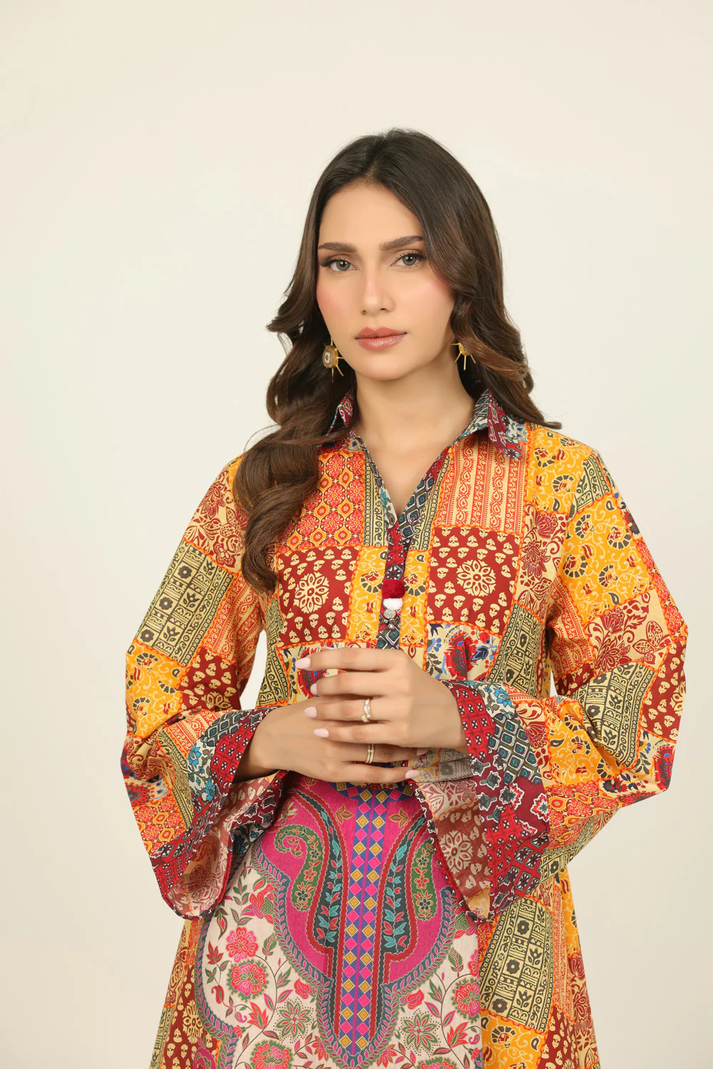 Cambric Printed Long Shirt - Image 2