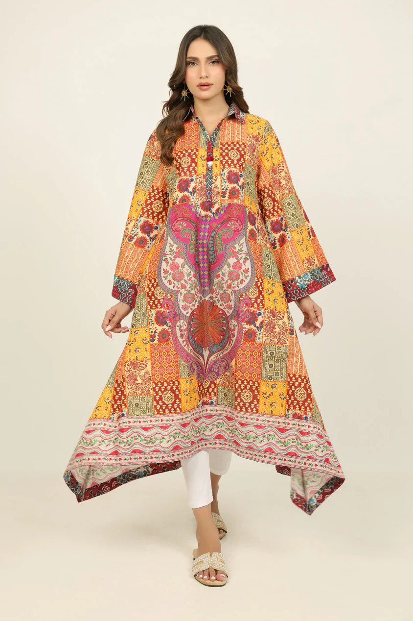 Cambric Printed Long Shirt - Image 3