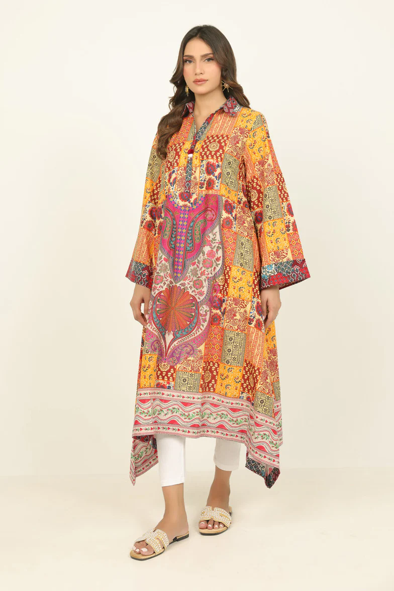 Cambric Printed Long Shirt - Image 4