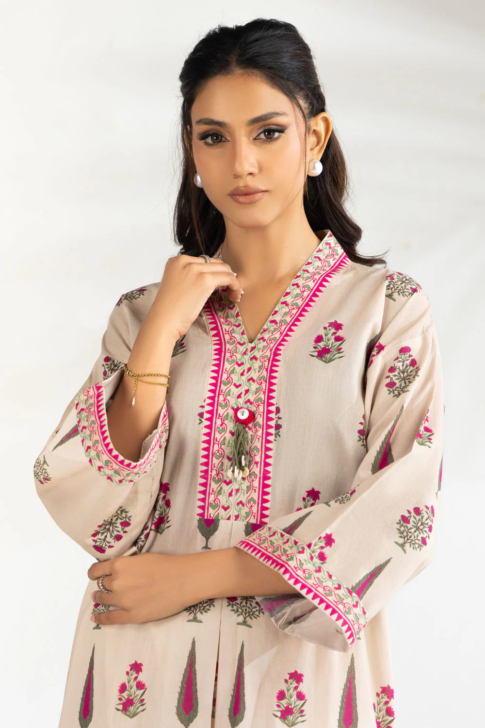 Cambric Printed Shirt - Image 4