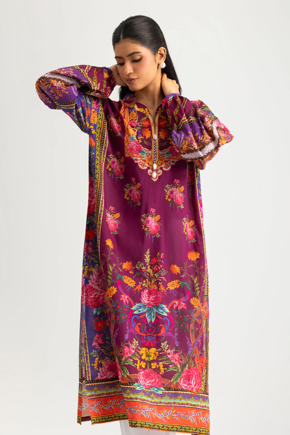 Cambric Printed Shirt - Image 4