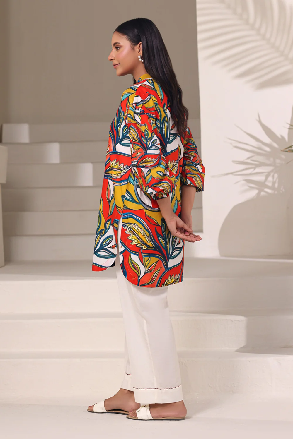 Cambric Printed Shirt - Image 4