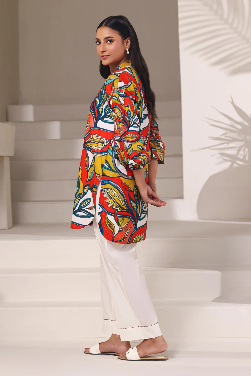 Cambric Printed Shirt - Image 6