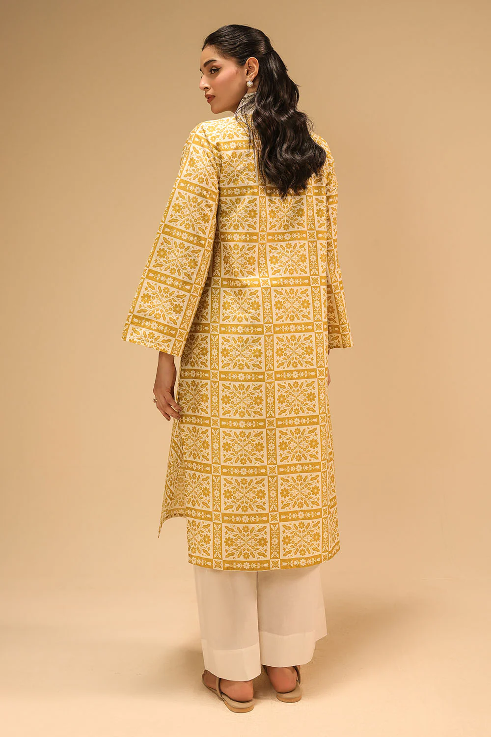 Cambric Printed Shirt With Embroidered - Image 6