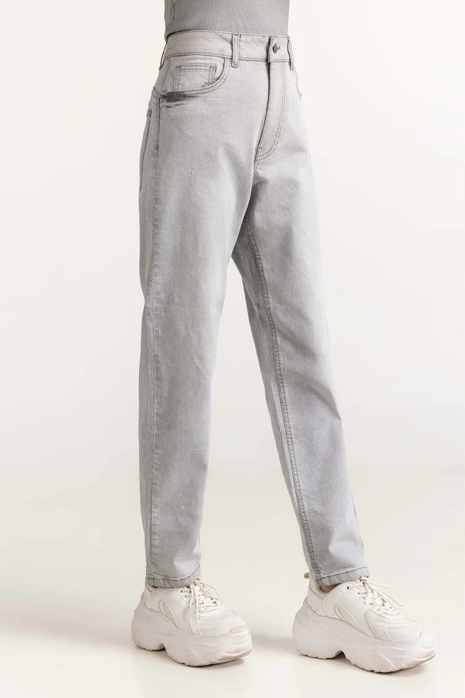 Charchoal Basic Denim Jeans - Image 2